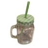 Glass mug with lid