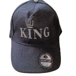 PRINTED SPORTS/REGULAR BLACK CAPS FOR BOY