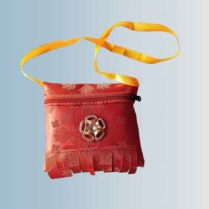 Orange color hand bag For Girls
