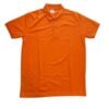 Orange color customizable collar neck t-shirt