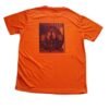 Orange color customizable printed t-shirt for man round neck